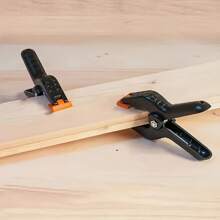12 stuks kunststof veerklemmen, kleine, stevige clips voor knutselen, achtergrondstandaards, houtbewerking, fotostudio's Multifunctionele veerklemmen - sterke kunststof clips voor houtbewerking, fotografieachtergronden en knutselen