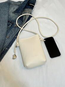 Mini Fashion Bucket Shoulder Bag For Women Wallet Purse Wallet - White - View 4