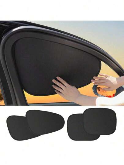 Easypie Selection 1PC/2PCS Car Electrostatic Adsorption Window Sunshade Privacy Side Shade Sunshade Camping Curtain Car Window Sunshade Car UV Cooling Kit Simple Adsorption Installation Foldable Storage Does Not Take Up Space