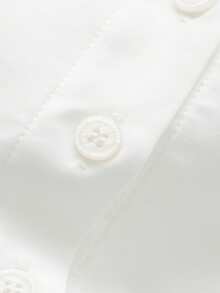 时尚条纹拼接露背蝴蝶结吊带上衣 白色夏季 - 白色 - 查看 4