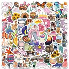200pcs Cute Cartoon Animal & Object Stickers, Reusable Vinyl Decals For Phone Cases, Laptops, Water Bottles, Notebooks - Vibrant Colors, Matte Finish, Fun Designs (Whale, Panda, Cat, Dog, Food, Space, Fruit), Adorable Stickers, Water Bottle Stickers, Arts & Crafts - Multicolor - View 7