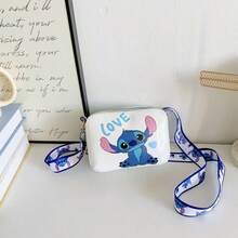 1 件新款米奇米妮卡通方形包，新款单肩包，可爱卡通斜挎包，儿童和成人迷你方形包，时尚零钱包，适用于学校用品，返校