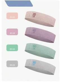 1 件阻力带，防滑弹性拉力绳，适用于腿部和臀部提拉、身体伸展、健身、瑜伽、普拉提 - 彩色 - 查看 3