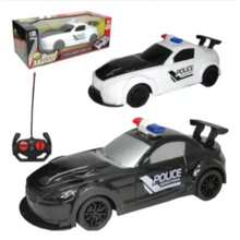 Carro De Polícia Com Controle Remoto Sem Fio 7 Funções - Preto - Visão 1