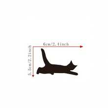 猫复活节彩蛋贴花 - 小猫贴纸 - 保险杠贴纸 - 隐藏贴花 - 可爱弹力猫贴花 - 猫咪礼物 - 汽车贴纸 - 汽车后视镜贴纸 - 汽车配件 - 均碼 - 查看 3