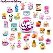 ZURU Zestaw tajemniczy Kawaii Food Mini Brands - zestaw z zabawkami Zuru Kawaii Surprise Mini Food Toys Blind Ball z naklejkami i nie tylko | Seria Mini Brands Kawaii dla dzieci (losowy styl)