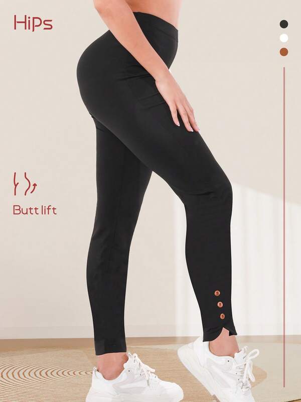 Ladies Outdoor Sports Autumn Plus Velvet Fashion Casual Slim Pants Joker Go Out Thick Ladies Yoga Pants Women Autumn And Winter.Black Tights,Tights