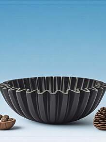 1 Stück handgefertigte Harzteller in Fächerform mit Lotosblattrand Dekor, geeignet für Innen- und Außendekoration Zuhause, Couchtisch, Küchentheke, Schüssel für Schlüssel im Eingangsbereich, Dekoration für Weihnachten, Halloween, Ostern, Erntedankfest, ohne Strombedarf