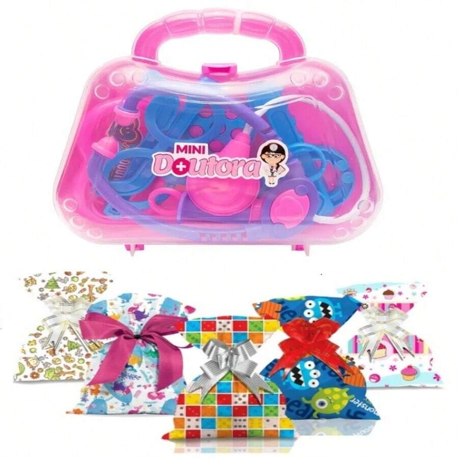 Mini Doctor's Bag For Pretend Play - Doctora ROSA + Emb. Presente - Ver 1