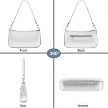 Women's Shoulder Bag - Silver - View 2