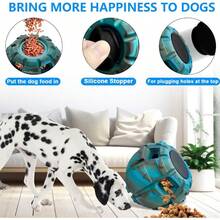 Frozen Treat Dispensing Dog Toy Large Chew Toy Freezable Fillable Rubber Reduces Anxiety Easy To Clean Interactive Puzzle Large - 大的 - 查看 4
