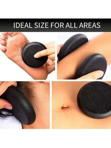 1 Set Hot Stones Massage Heater Kit, Portable Hot Stone Massage Set With Heater, Hot Rocks Basalt Massage Stones For Home SPA Heating Therapy Relaxation - Multicolor - View 7