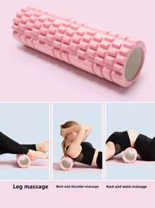 1 pezzo Rullo di schiuma mini da 26 cm, 30 classici, cavo in EVA, rullo per yoga, pilates, rilassamento muscolare e massaggio, ruota per fitness con punte, bastone per massaggio, EVA con rilievi piramidali testurizzati per massaggio in profondità, rullo in schiuma ad alta densità, portatile e durevole per il rilassamento muscolare, l'allenamento yoga, il fitness indoor - ideale per esercizi per schiena e gambe, design morbido e flessibile, migliora la flessibilità | Superficie testurizzata | Morbido e flessibile