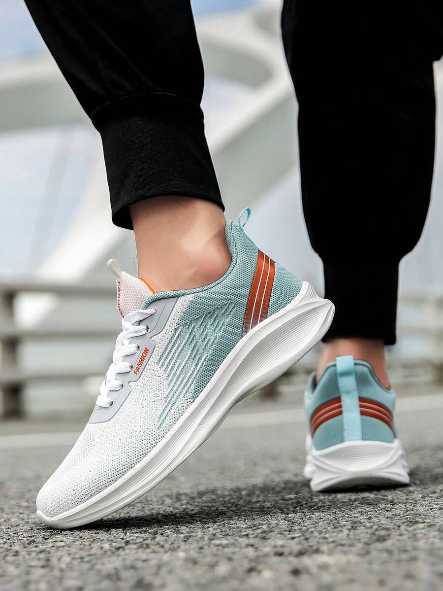 1 par de zapatos para correr ligeros y transpirables para hombres, zapatos deportivos casuales cómodos y versátiles para viajes, actividades al aire libre, absorción de impactos, zapatillas para trotar, tallas pequeñas 38-39, tallas grandes 45, adecuados para jóvenes, estudiantes, uso casual diario