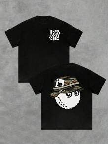 100% Cotton Double-Sided Printed Flowers, Playing Card Instructor Printed T-Shirts, Suitable For Daily Wear, Easy To Wear In Summer, Micro-Elastic, Breathable, Outdoor Holiday Sports, Gift T-Shirts, Holiday Gifts, Perfect Gifts.