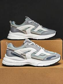 2025 新款男鞋，透气休闲学生跑步旅行运动厚底增高复古运动鞋，2000 年代秋冬风格情人节创意 - 彩色 - 查看 6