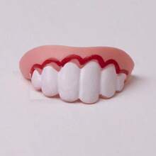 1pc 8-Style Funny Fake Teeth, Gag Toys For April Fool's Day, Halloween Props, Friend Party Gifts, Valentine's Day Gifts - Multicolor - View 4