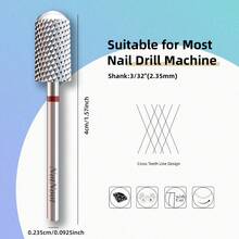 NotNoot 1pc Nail Drill Bits File Nail Electric Drill Machine Manicure Pedicure Drills Accessory Acrylic Nail Tools Smooth Head