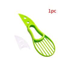 1pc Avocado Diced Corer, Kiwi Splitter, Avocado Dice Corer, 3-In-1 Avocado Slicing Tool,Vegetable Fruit Tools,Kitchen Items,Cutter,Food,Salad,Decor,Storage,Party,Birthday. - Green - View 8