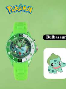 pokemon Relógio Infantil Novo Pokémon, Relógio de Pulso Cartoon, Relógio Eletrônico Pikachu, Relógio de Quartzo, Relógio Fofo e da Moda, Presente para Crianças, Relógio Estampado com Desenho de Pokémon para Estudantes. A Posição do Mostrador é Instalada Aleatoriamente.
