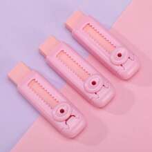4pcs/3pcs/2pcs/1pc Retractable Erasers, Super Clean Smudge-Free Non-Crumbling Erasers, Student Correction Stationery Erasers, Back To School Essential, Reward Small Gifts