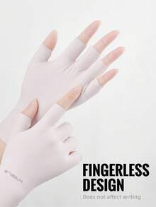 1 đôi găng tay nữ WRELS nhẹ, thoáng khí, co giãn, không ngón, thích hợp cho mùa hè, dùng cho màn hình cảm ứng, găng tay ren, găng tay chống tia UV, màu trơn, chất liệu polyester, phù hợp cho các hoạt động thể thao ngoài trời, lái xe, đạp xe, chống trượt khi chạm vào màn hình cảm ứng, phụ kiện mùa thu. - Nhiều màu - Xem 7