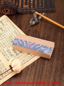 1pc Vintage Classical Style Leather Glasses Case With Retro Pattern Portable Hard Shell Eyewear Protection For Men Women Stylish Gift - Multicolor - View 14