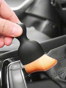 1 件黑色键盘清洁刷，带软毛，可用于清洁缝隙、车辆内部、桌面等处的灰尘，适用于学校用品，返校