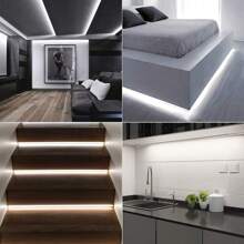 Berührungssteuerter LED Schminklicht-Streifen - USB betrieben, dimmbar Schminkspiegel Hintergrundbeleuchtung mit 320 COB LEDs/M, Warm/Natur/Kühlweiß Optionen für Badezimmer & Schlafzimmer Dekoration