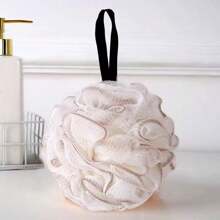 4-Piece Set Of Bath Sponges - Black Dead Skin, High-End Bath Balls, Soft, Durable And Cute Girl Bath Balls, Scrubbing Bath Balls, Loofah Bath Balls, Soft Loofah Bath Balls, Loofah Bath Ball Towels With Drawstring, Bath Sponges, Loofah Bath Towels Suitable For All Skin Types, Suitable For Home And Dormitory Bathrooms, Halloween