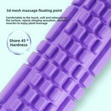 1 pezzo Rullo di schiuma mini da 26 cm, 30 classici, cavo in EVA, rullo per yoga, pilates, rilassamento muscolare e massaggio, ruota per fitness con punte, bastone per massaggio, EVA con rilievi piramidali testurizzati per massaggio in profondità, rullo in schiuma ad alta densità, portatile e durevole per il rilassamento muscolare, l'allenamento yoga, il fitness indoor - ideale per esercizi per schiena e gambe, design morbido e flessibile, migliora la flessibilità | Superficie testurizzata | Morbido e flessibile