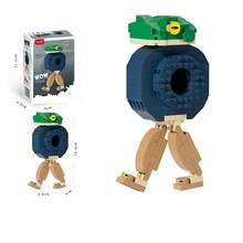 Tungtungtung Sahur, Bombardiro Crocodile, Tralalero Tralala, Lilililalila, Brr Brr Patapim, Shimpanzinni Bananini, Bombombini Guzini, AI Generated Animals, Abstract Animals, Wooden Building Block Figurines, Animal Wooden Blocks, Birthday Gift, Collectible Decor - Multicolor - View 28