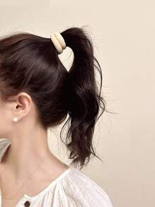 8pcs Widened Towel Loop, Large And Thick Hair Tie, Tied Ponytail With High Elasticity And No Damage To Hair, Plain Loop, Rubber Band, Suitable For Various Hairstyles Of Women And Girls, Ponytail Holders, Hair Elastics, Hair Rubber Bands, Hair Rope, Hair Accessories
