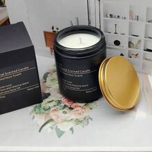 JOYFEE Scented Candles - Relieve Stress, Promote Relaxation, Create Ambiance For Bath, Yoga And Holiday Gifts - Jasmine - Amber & Moss - Tuberose & Angelica - Vanilla - Green Tea & Orange Blossom - Smokeless Low-Temperature Burning - 200g Soy Wax - Green Tea Orange Blossom - View 7