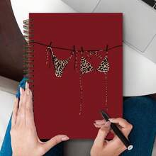 1 cuốn sổ xoắn ốc họa tiết da báo thời trang, nhật ký phong cách học thuật cho bé gái, nhật ký họa tiết da báo sang trọng, đồ dùng văn phòng cho bé gái tuổi teen, sổ xoắn ốc phong cách học thuật thẩm mỹ cổ điển, kích thước 5,5x8,3 inch - Một cỡ - Xem 4