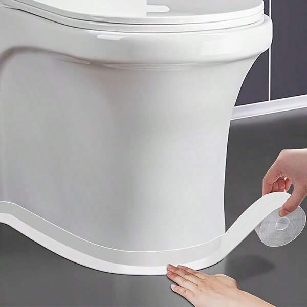 1/2 piezas (2,2 m x 1 m) Cinta selladora impermeable para baño y cocina, cinta autoadhesiva antihongo, cinta selladora impermeable para baño para bañera, lavabo, ducha y juntas de azulejos