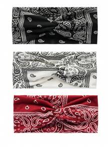 1 pezzo Fascia per capelli boho sportiva per yoga, bandana, fascia per sudore, accessorio per capelli elastico, bandana, accessorio per capelli alla moda per ragazze e donne, fasce per capelli di alta qualità