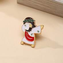 1枚可爱有趣的小男孩合金胸针，男士别针，可别在衣服、包包、背包上，适合学校、办公室、衬衫、夹克等配饰，也可作为万圣节、秋冬季饰品，适合青少年、青年、男士，休闲、户外、运动、度假、毕业礼物、生日礼物、日常佩戴，也可作为教师节礼物、万圣节配饰、教师节服装配饰、包包挂饰、圣诞节男士礼物、包包别针。 - brooch - 查看 10