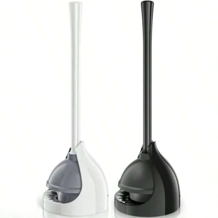 Toilet Plunger With Holder Plunger With Unique Holder Plungers For Bathroom With Holder Toilet Plunger Heavy Duty - as pic - View 1