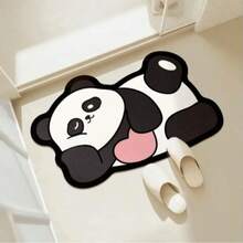 复活节装饰门垫/耐磨/易清洁/可机洗，适用于客厅、卧室、玄关、厨房、浴室、游戏室和书房。可机洗，防滑地毯，地垫，门垫，浴室地垫，卫生间地垫，防滑地垫，浴室厨房装饰厨房地毯 - 黑與白 - 查看 5