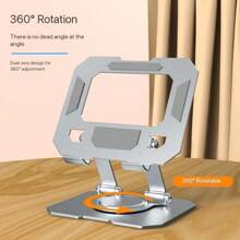 1pc Metal Rotatable Foldable Desktop Stand Holder For IPad/Laptop/Tablet, Universal