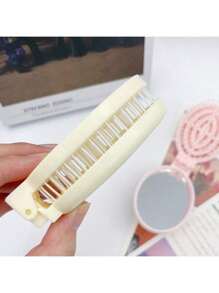 1 件可折叠梳子 - 奶油色，便携式，内置镜子 1 件可折叠梳子 - 奶油色，便携式，内置镜子 - 預設 - 查看 6