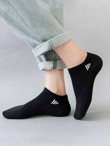 15 Pairs Solid Black, White, Grey Short Socks, Fashionable Minimalist Sports Socks, Invisible Ankle Socks, Suitable For Daily Wear And Outdoor Activities All Season Christmas Gift