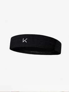 1pc Sports Headband, Sweatband, Running Fitness Headband, Unisex, Suitable For Daily Running, Fitness, Cycling, Casual Use To Protect Forehead - Black - View 2