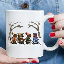 11 Oz White Ceramic Mug With Double Side Print - Emmet Otter Jug Band Christmas Nightmare Band Pops Coffee Mugs - Ideal Gift For Daily Water Coffee Drinking - trắng - Xem 8