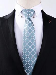 1 男士绿色领带，清新学院风，适合学院风穿着，聚会，派对，时尚百搭领带，带有个性化