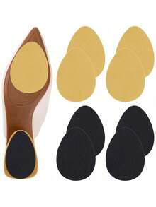10/6/2 Piezas Almohadillas antideslizantes para tacones altos Suelas de goma autoadhesivas Almohadillas de goma para la parte delantera del pie Insertos de zapato silenciosos para zapatos casuales