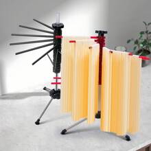 1 件意大利风格手动折叠意大利面干燥架，旋转意大利面挂架，用于自制/新鲜意大利面干燥的有用工具，防止粘连，常用于家庭厨房和手工面条店 - 彩色 - 查看 6