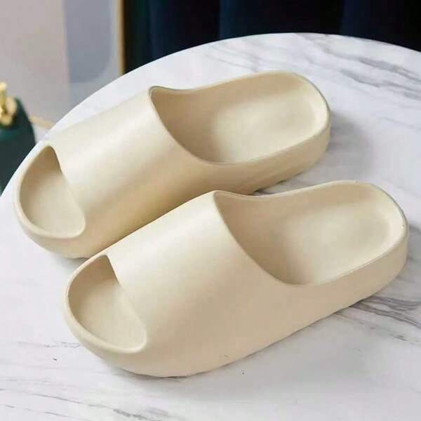 Sandalias de una tira con suela gruesa para hombre, modelos 2025, antideslizantes y resistentes al desgaste, pantuflas de playa para verano