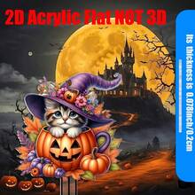 1 buah Dekorasi Halaman Kucing Halloween Plastik 2D, Bahan Plastik, Cocok untuk Halloween, Natal - MultiWarna - View 5